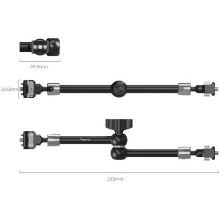 SmallRig 5309 - wspornik, ramię Magic Arm, wymiary